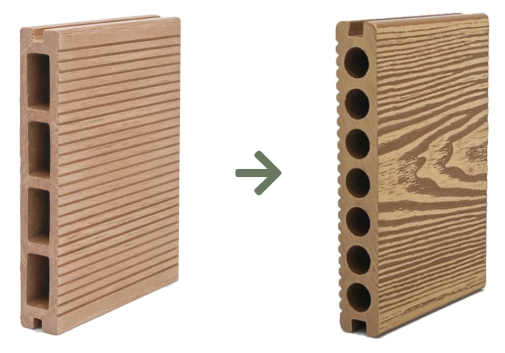 terasne deske Standard vs 3D imitacija lesa
