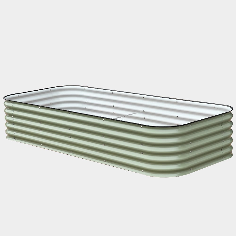 kovinske visoke grede 43cm višine zelena