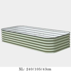 ovinska visoka greda 43cm višine zelena